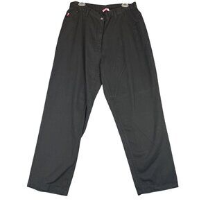 Woman Within Womens 18W Pants Black Classic Fit 5 Pockets Elastic Back Jeans